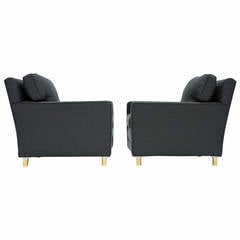 Classic Pair of Edward Wormley for Dunbar Club Chairs