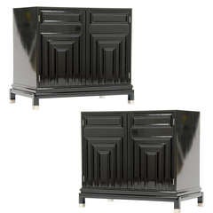 Stunning Pair of Renzo Rutili Cabinets for Johnson Furniture Company