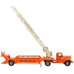 Vintage Smith Miller Fire Engine No. 3 Ladder Truck Model
