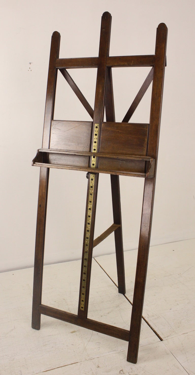 Large 19th C. Campaign Easel, London, England 3