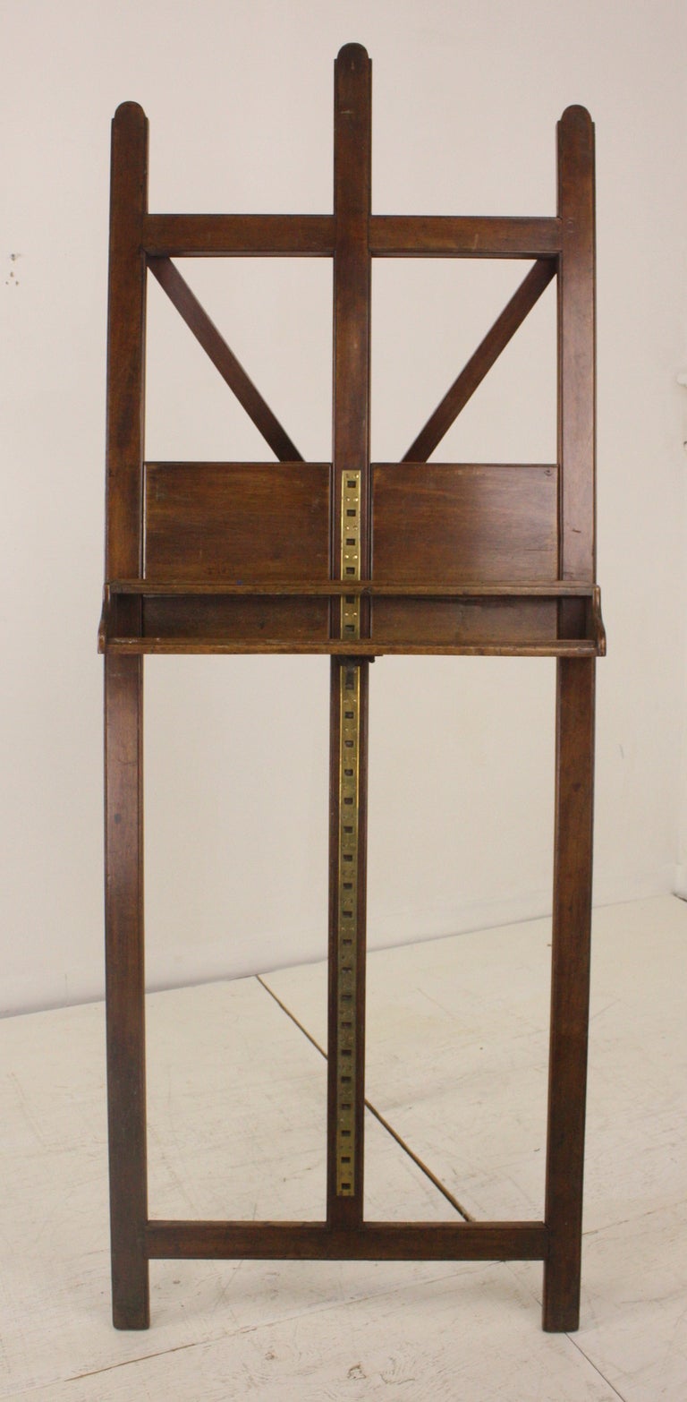 English Large 19th C. Campaign Easel, London, England