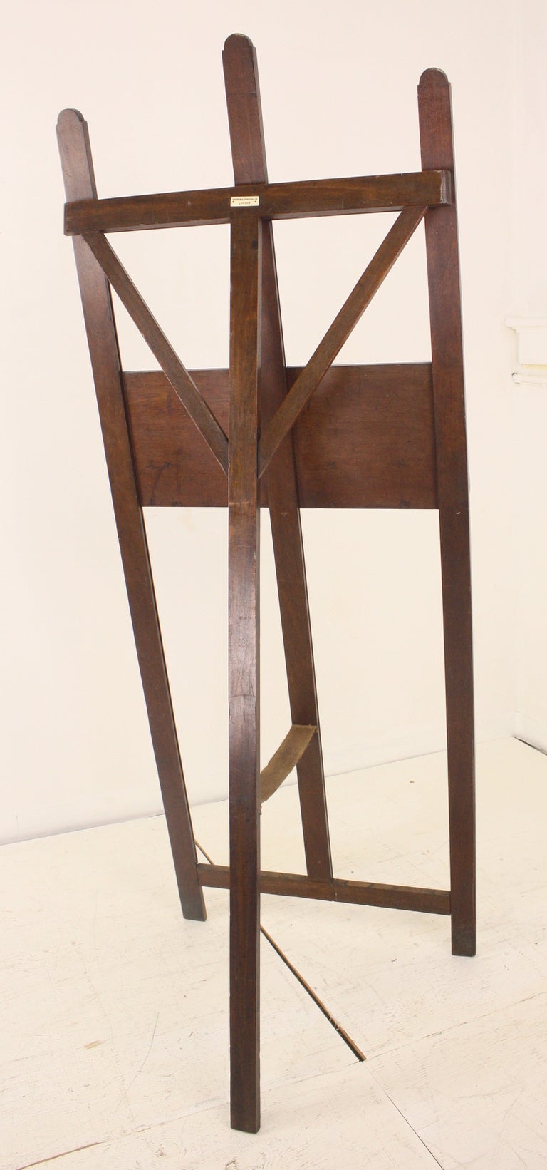 Large 19th C. Campaign Easel, London, England 1