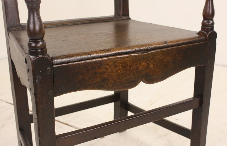 Oak Early Welsh Country Armchair For Sale