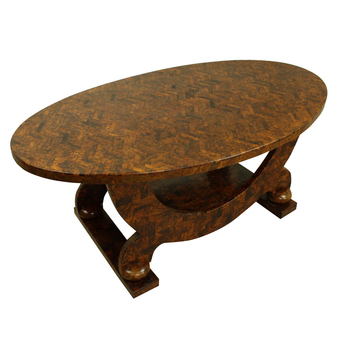 Coffee Table, Very Elegant Art Deco Marquetry For Sale