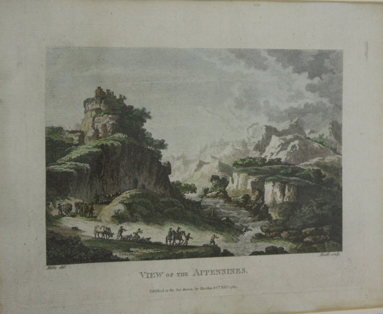 Quattro stampe storiche inglesi, incorniciate, 1782 circa In condizioni buone in vendita a Port Chester, NY