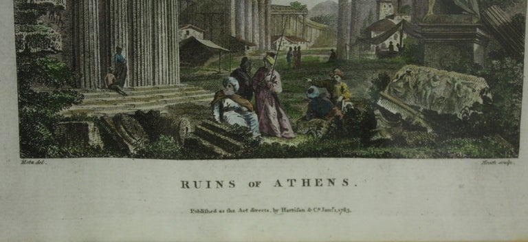 Inglese Quattro stampe storiche inglesi, incorniciate, 1782 circa in vendita