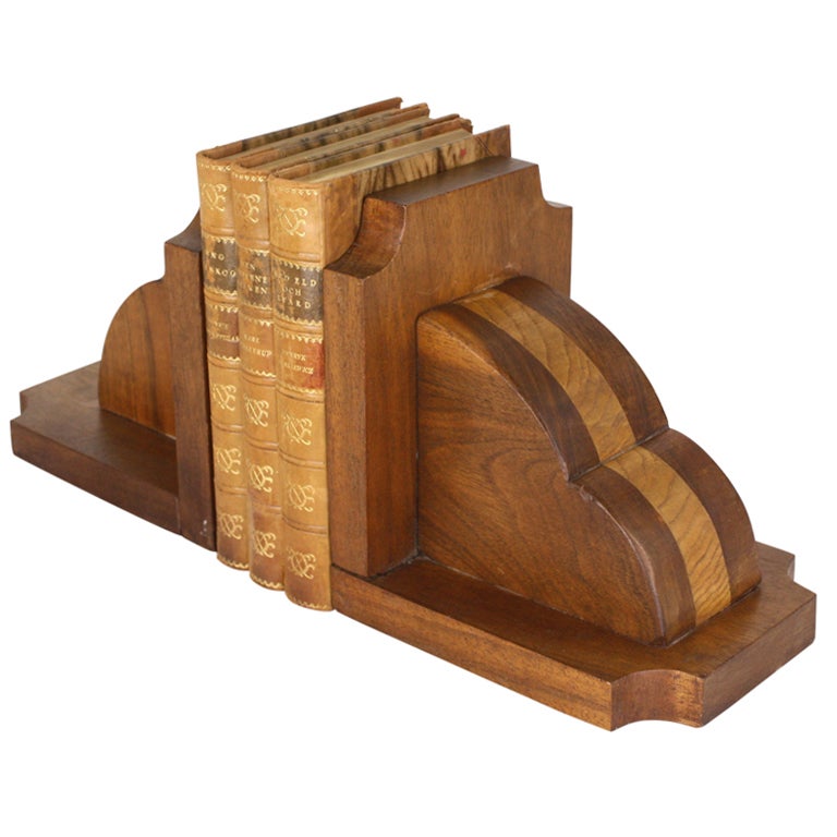 vintage art deco wooden bookends vintage art deco wooden bookends