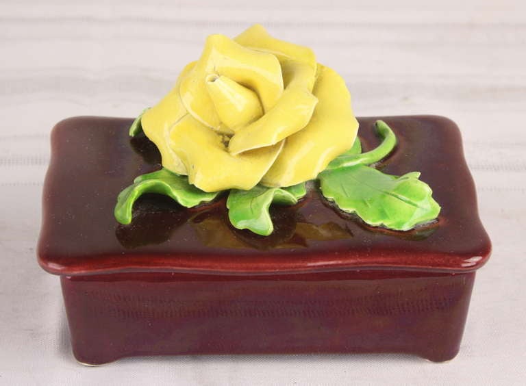 Collection of Four Vintage Ceramic Flower Boxes at 1stdibs