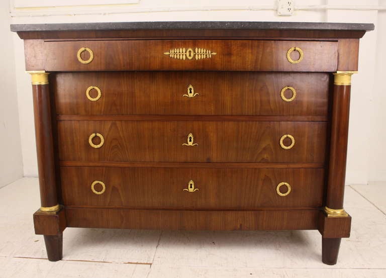 French Empire Commode in Acajou Estampille J.J. Werner In Good Condition In Port Chester, NY