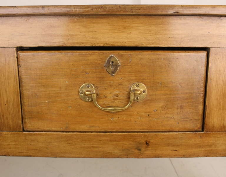 Long Antique English Five Drawer Pine Server 1