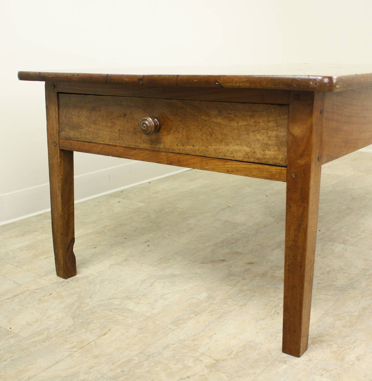 Antique French Cherry Two-Drawer Coffee Table For Sale at ...