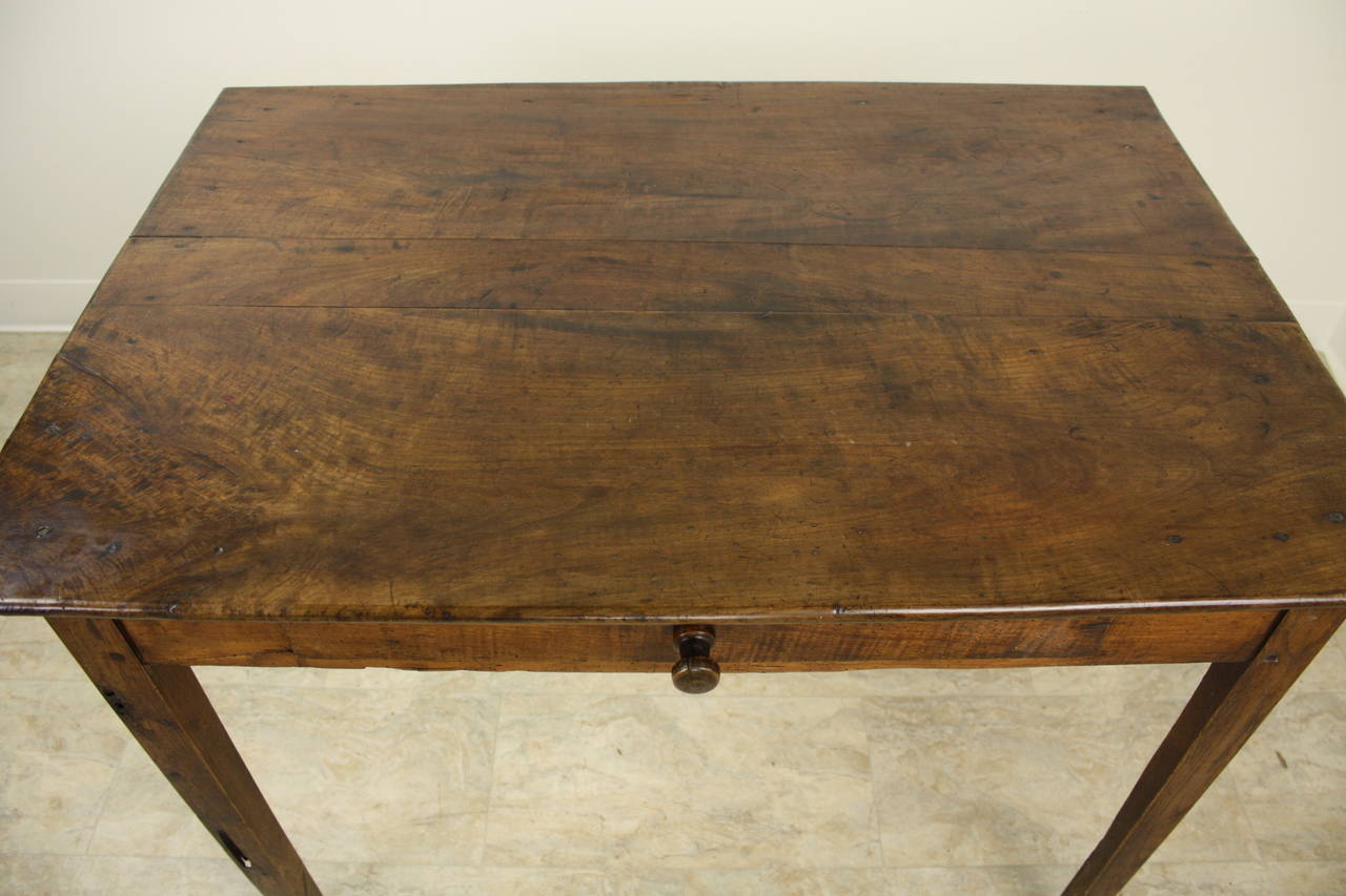 Wood Antique French Cherry Side Table