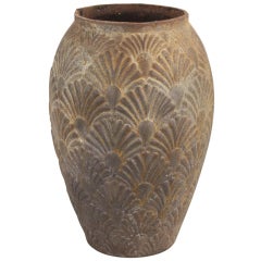 French Iron Art Deco Vase