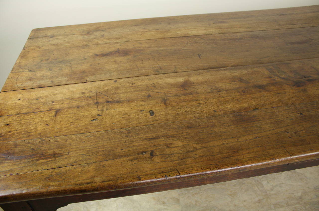 19th Century Antique French Cherry Farm Table