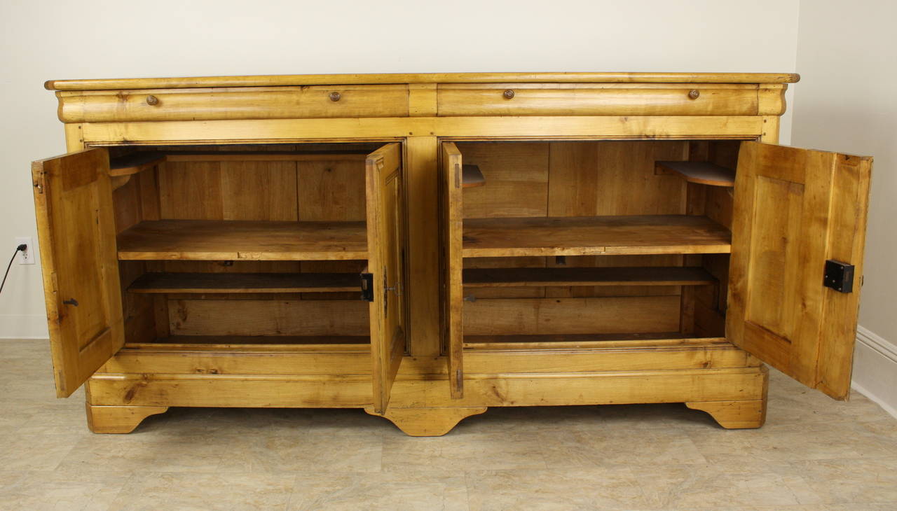 Louis Philippe French Applewood Enfilade In Good Condition In Port Chester, NY