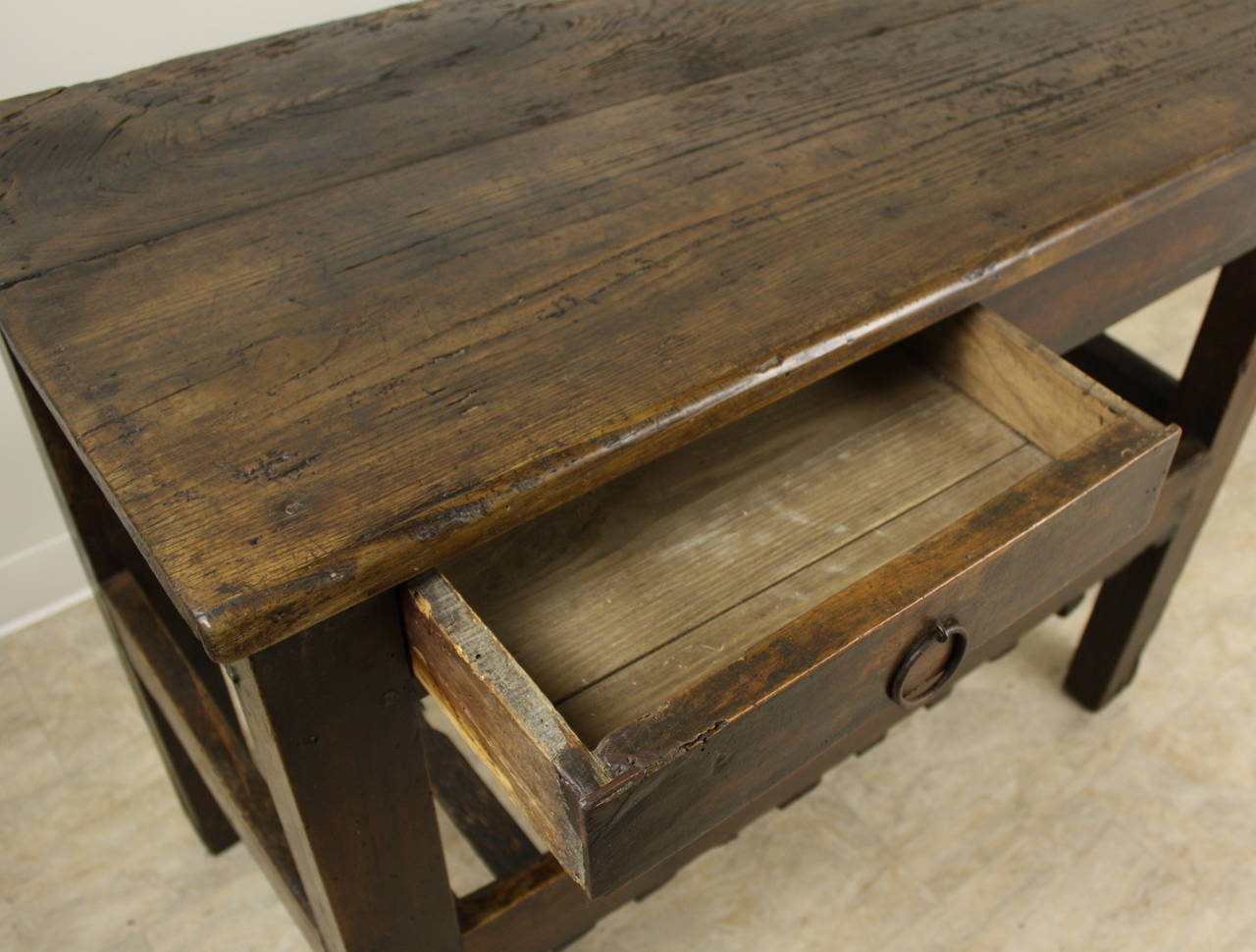 Rustic Antique French Server 2