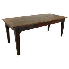 Antique French Cherry Farm Table