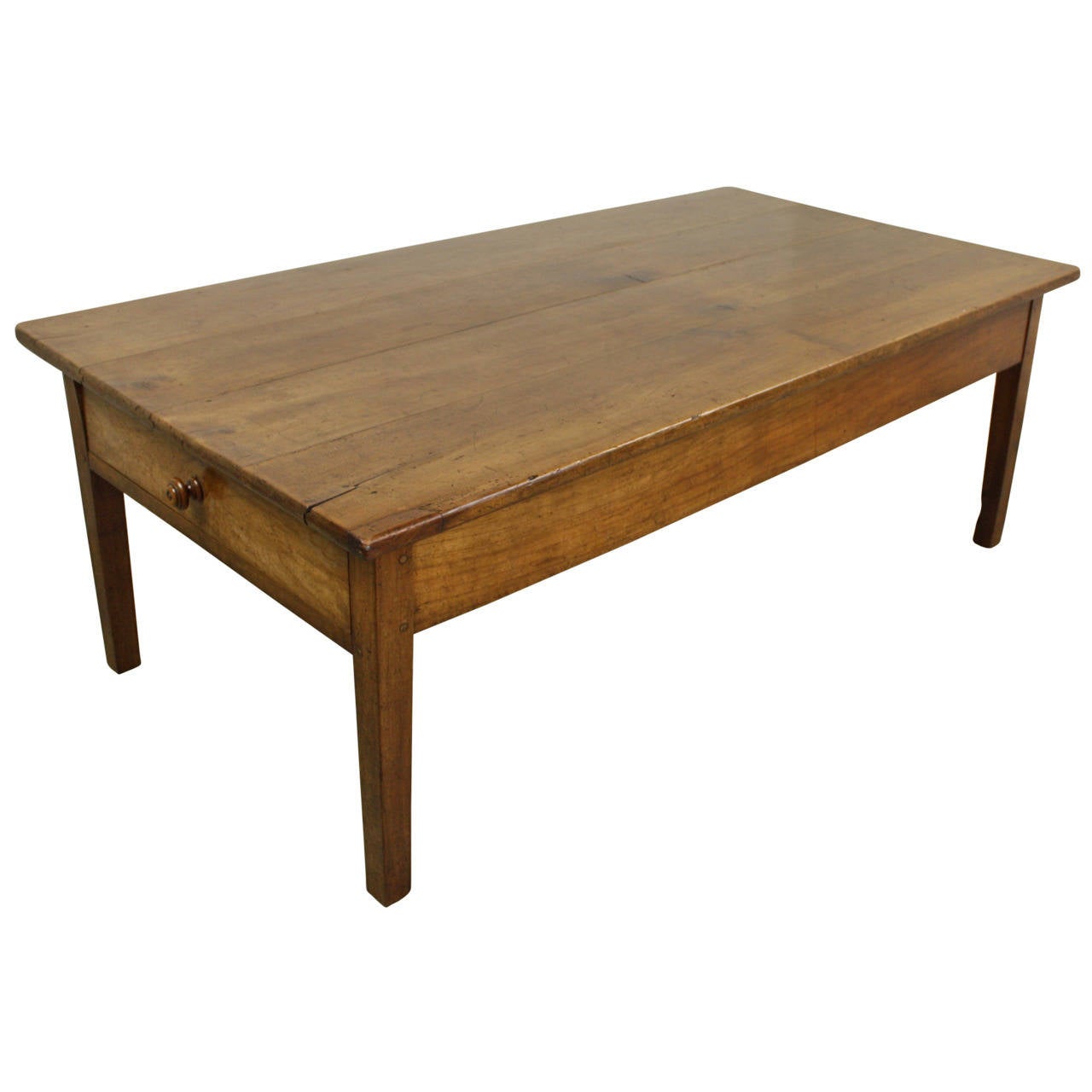 Antique French Cherry Two Drawer Coffee Table For At 1stdibs Antique French Cherry Two Drawer Coffee Table For