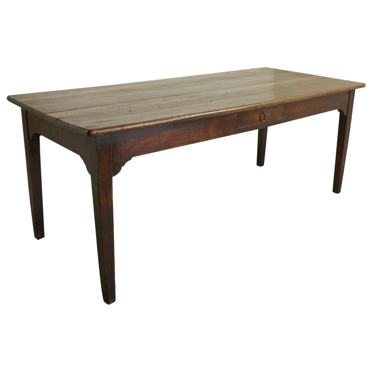 Antique French Cherry Farm Table