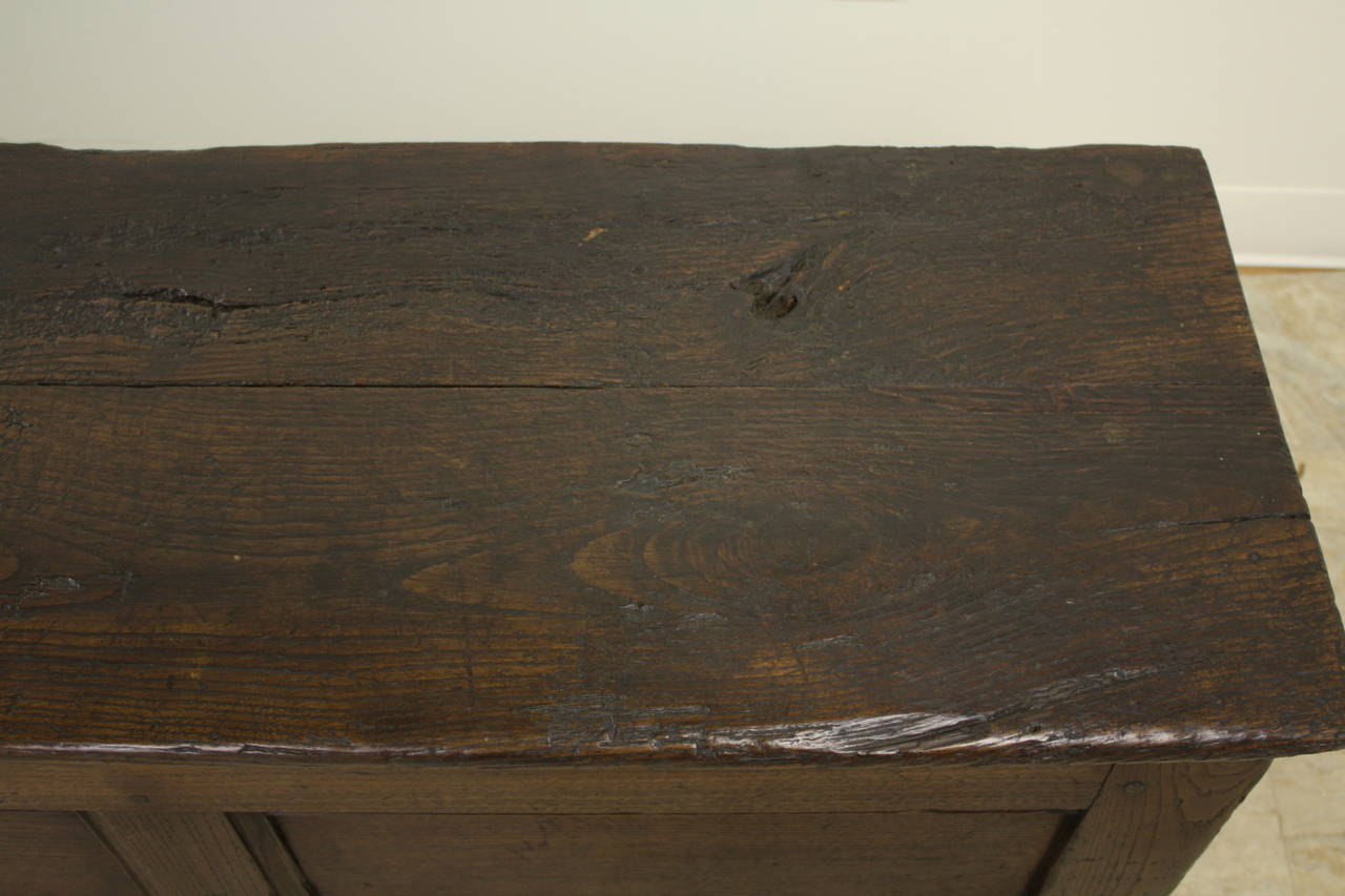 French Antique Chestnut Coffer 2