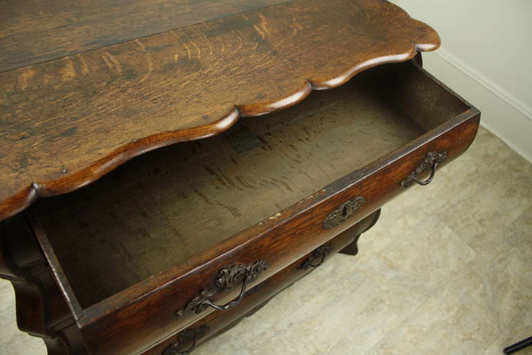 18th C Dutch Oak Commmode 2