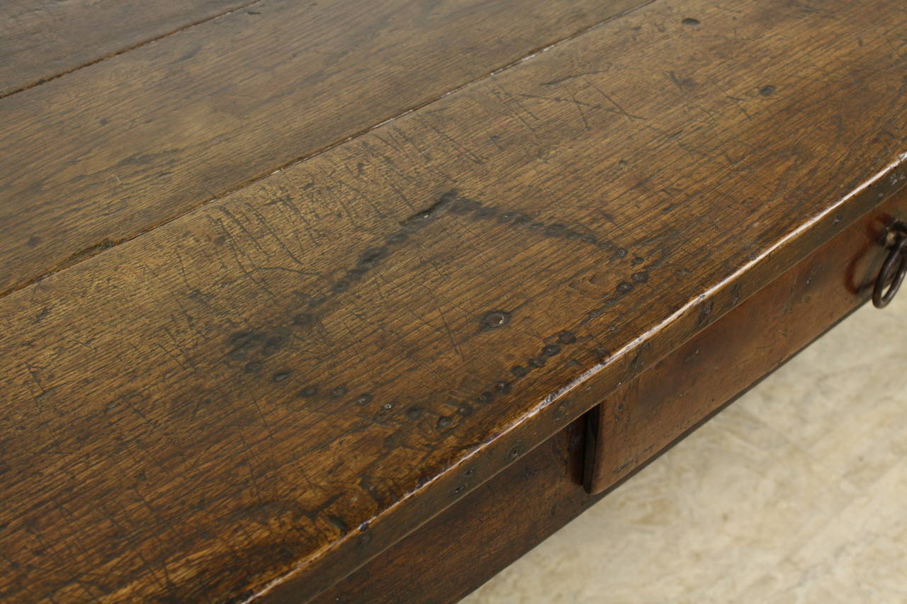 Mid-19th Century Early French Oak Coffee Table