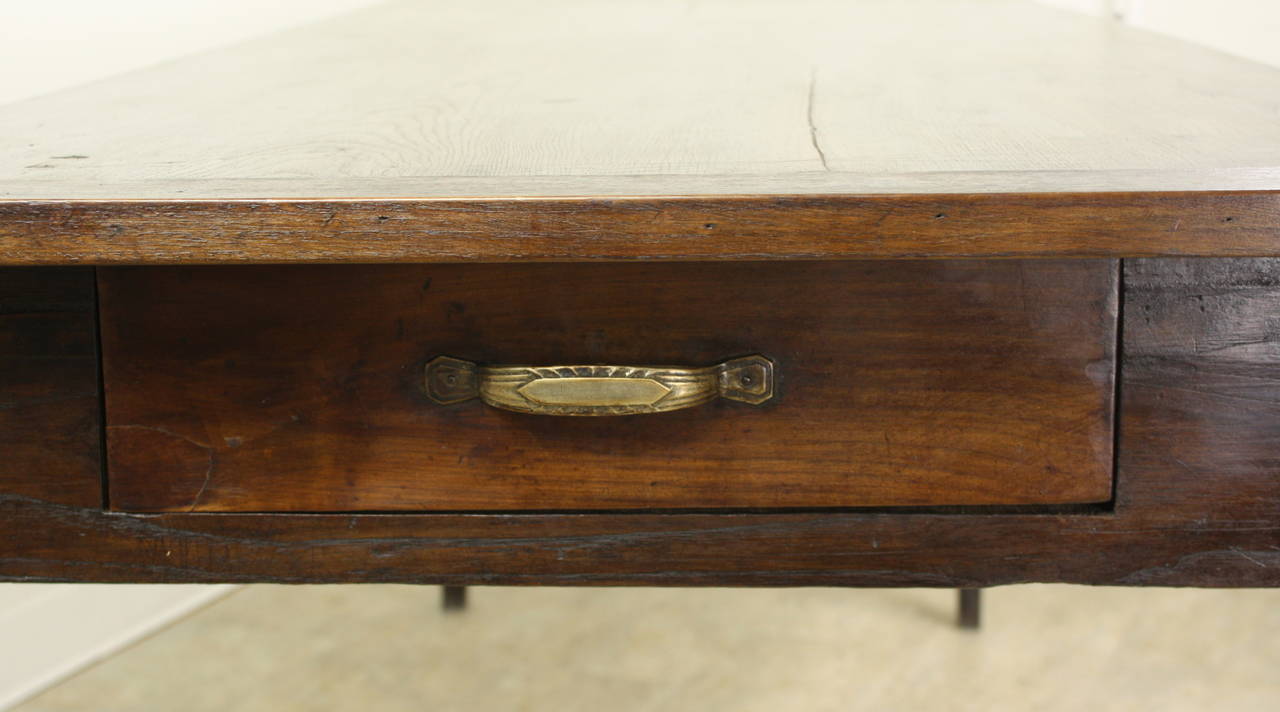 Wood Antique French Farm Table