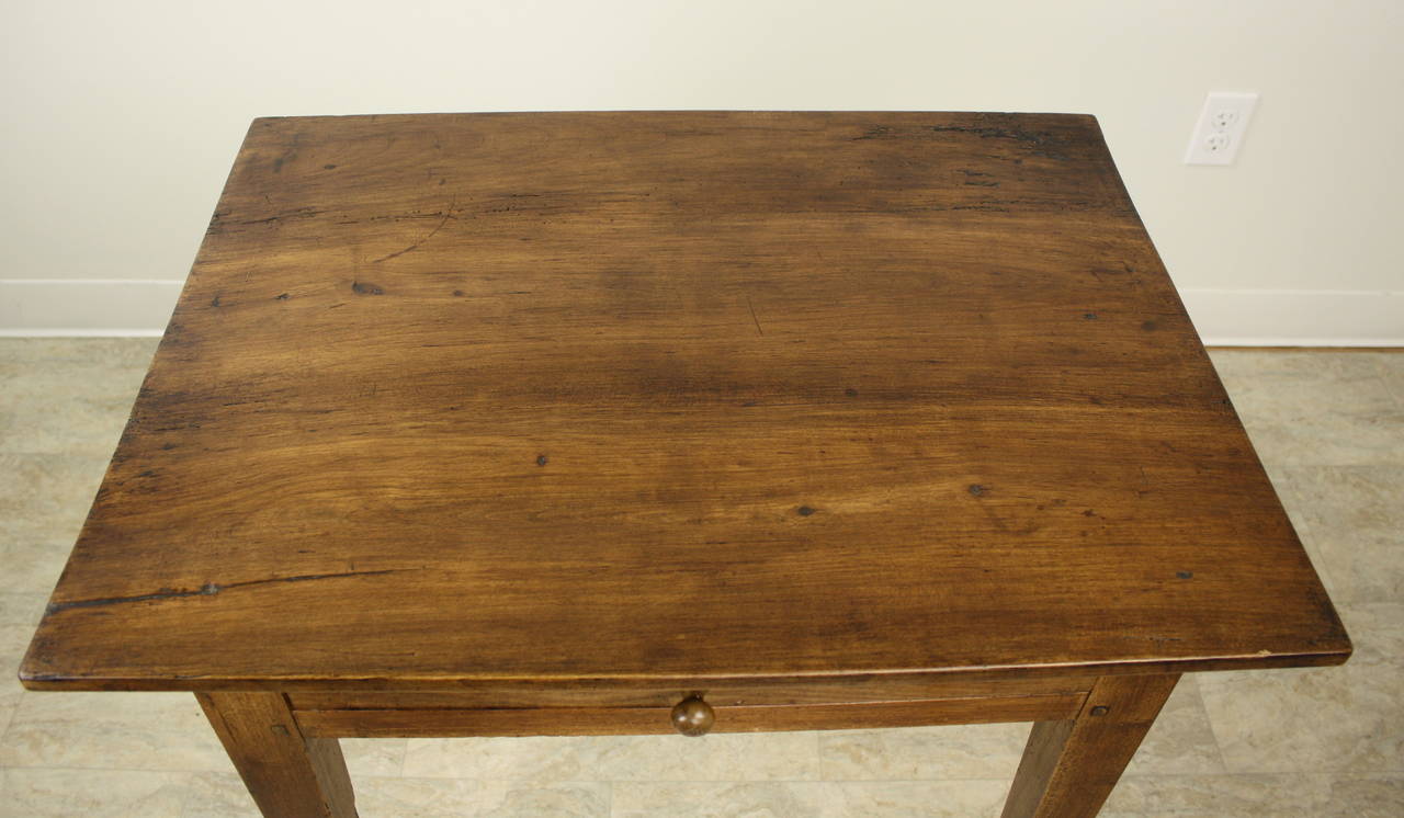 Antique French Cherry Side Table In Good Condition In Port Chester, NY