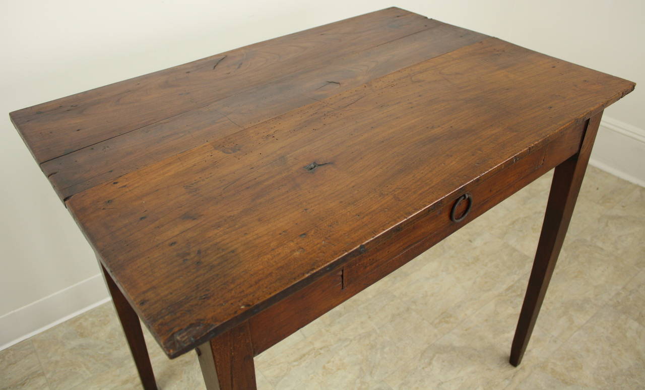 Antique French Cherry Side Table In Good Condition In Port Chester, NY
