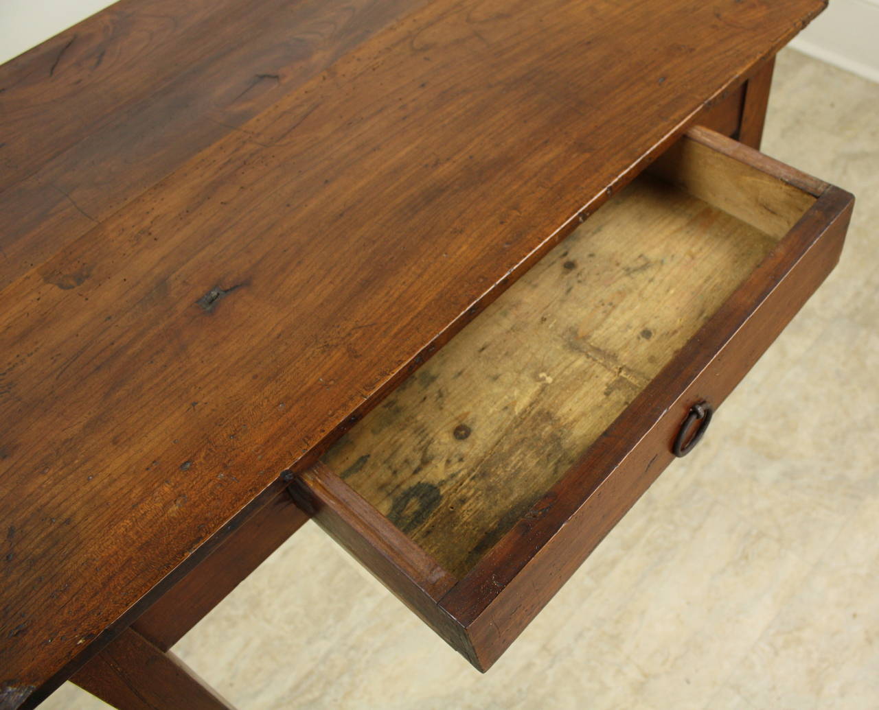 19th Century Antique French Cherry Side Table