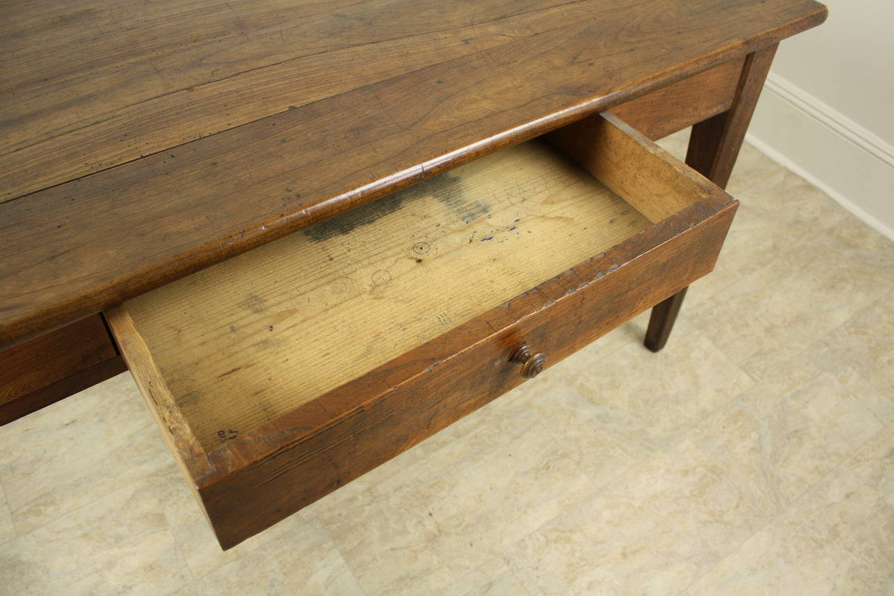 Antique French Cherry Writing Table 1