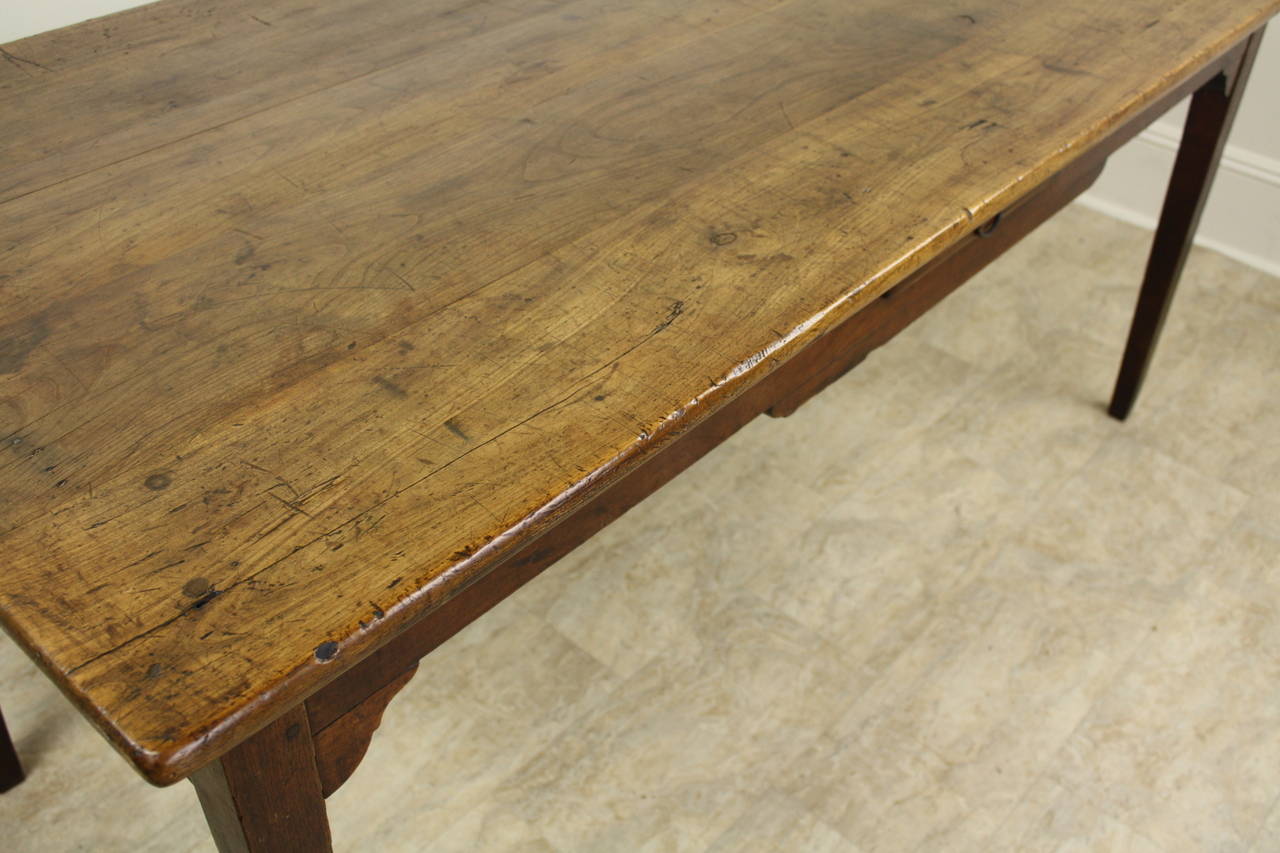 French Small Antique Cherry Farm Table
