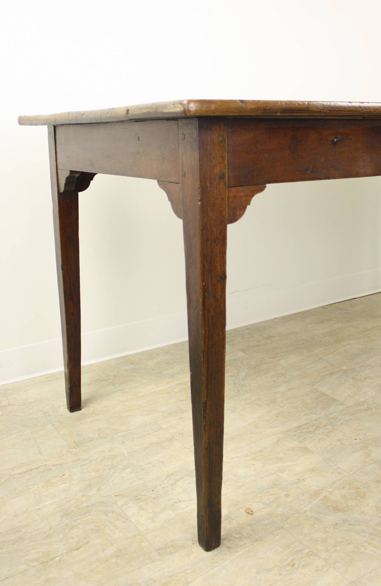 19th Century Small Antique Cherry Farm Table