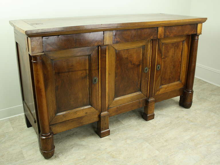 Period Empire French Walnut Enfilade In Excellent Condition In Port Chester, NY