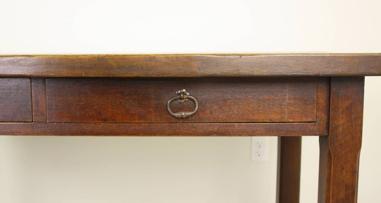 Antique French Oak Console Table 1