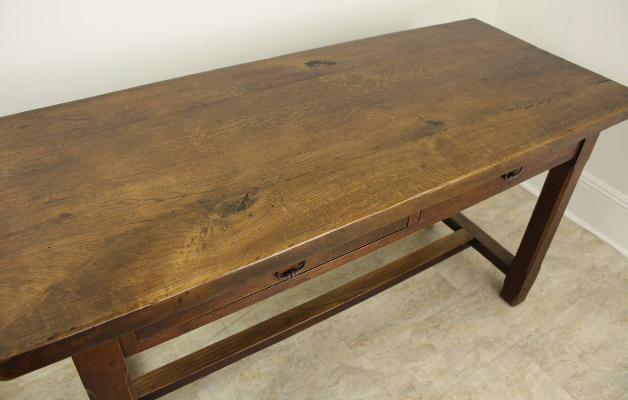 Late 19th Century Antique French Oak Console Table