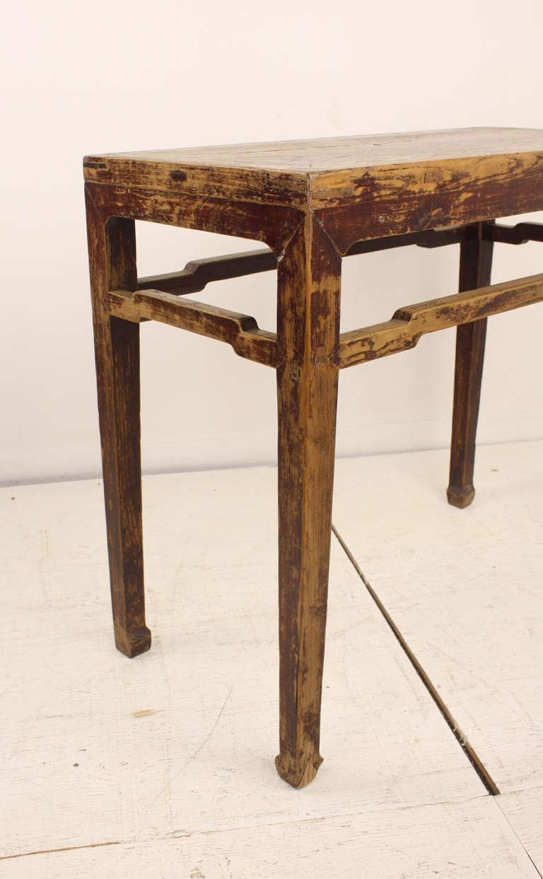 Small Antique Rustic Chinese Console 3