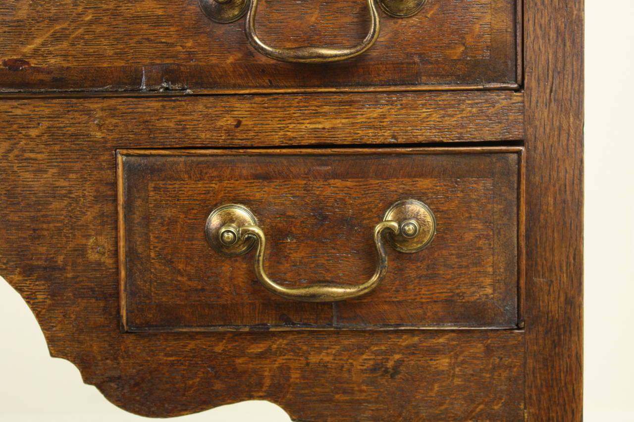 18th Century Antique Period Oak Welsh Lowboy