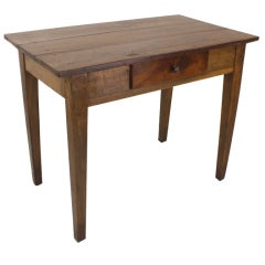Antique French Walnut and Fruitwood Side Table/Desk