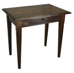 French Antique Walnut Side Table