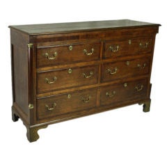 Antique English Double Wide Chest of Drawers