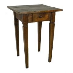 Charming Antique French Cherry Side Table