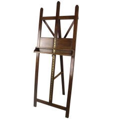 Antique Large 19th C. Campaign Easel, London, England