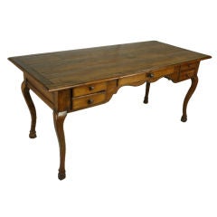 Elegant French Antique Cherry Writing Table