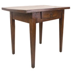 French Antique Oak Side Table