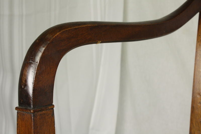 Elegant French Antique Rush-Seated Bench 2