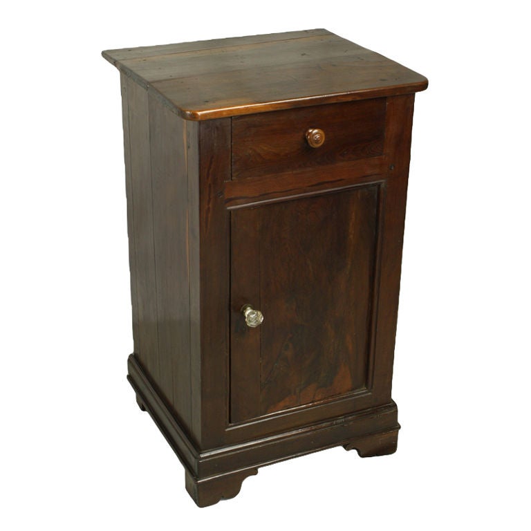 Small Antique French Yew Cupboard For Sale