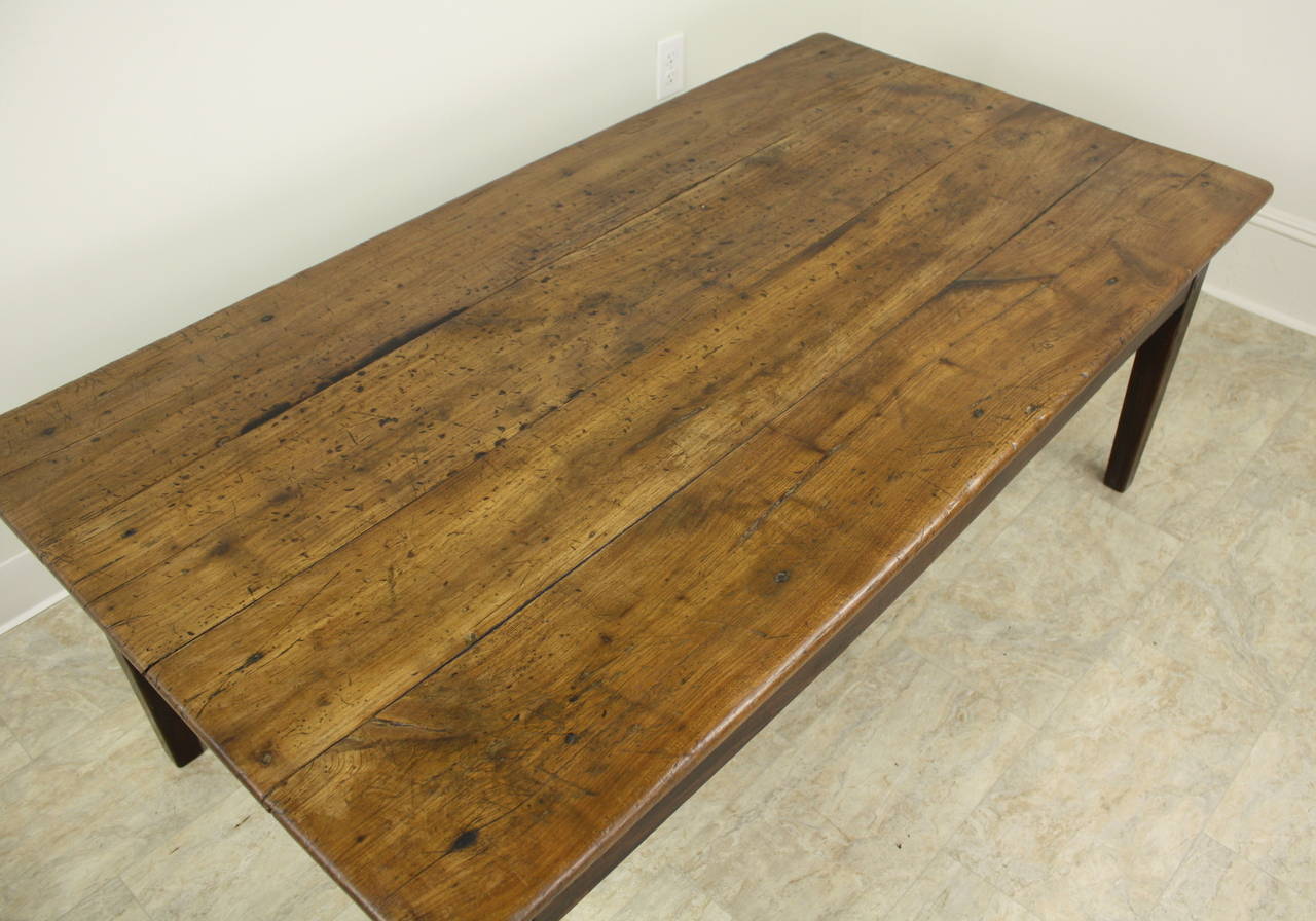 Antique French Cherry Coffee Table In Good Condition In Port Chester, NY