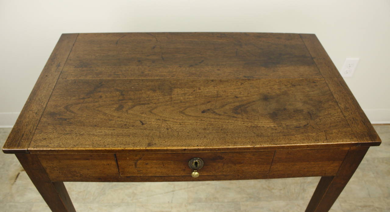 Antique French Walnut Side Table In Good Condition In Port Chester, NY