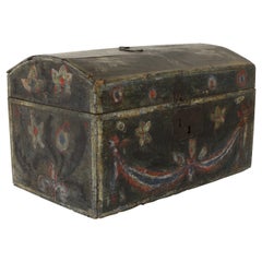 Antique French Painted Wedding Box